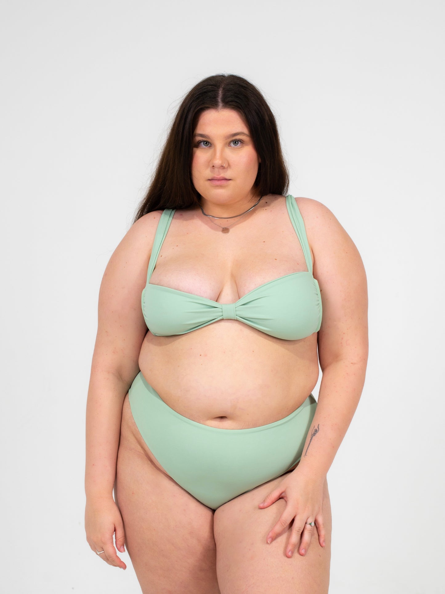 simply scrunched bikini top - mojito