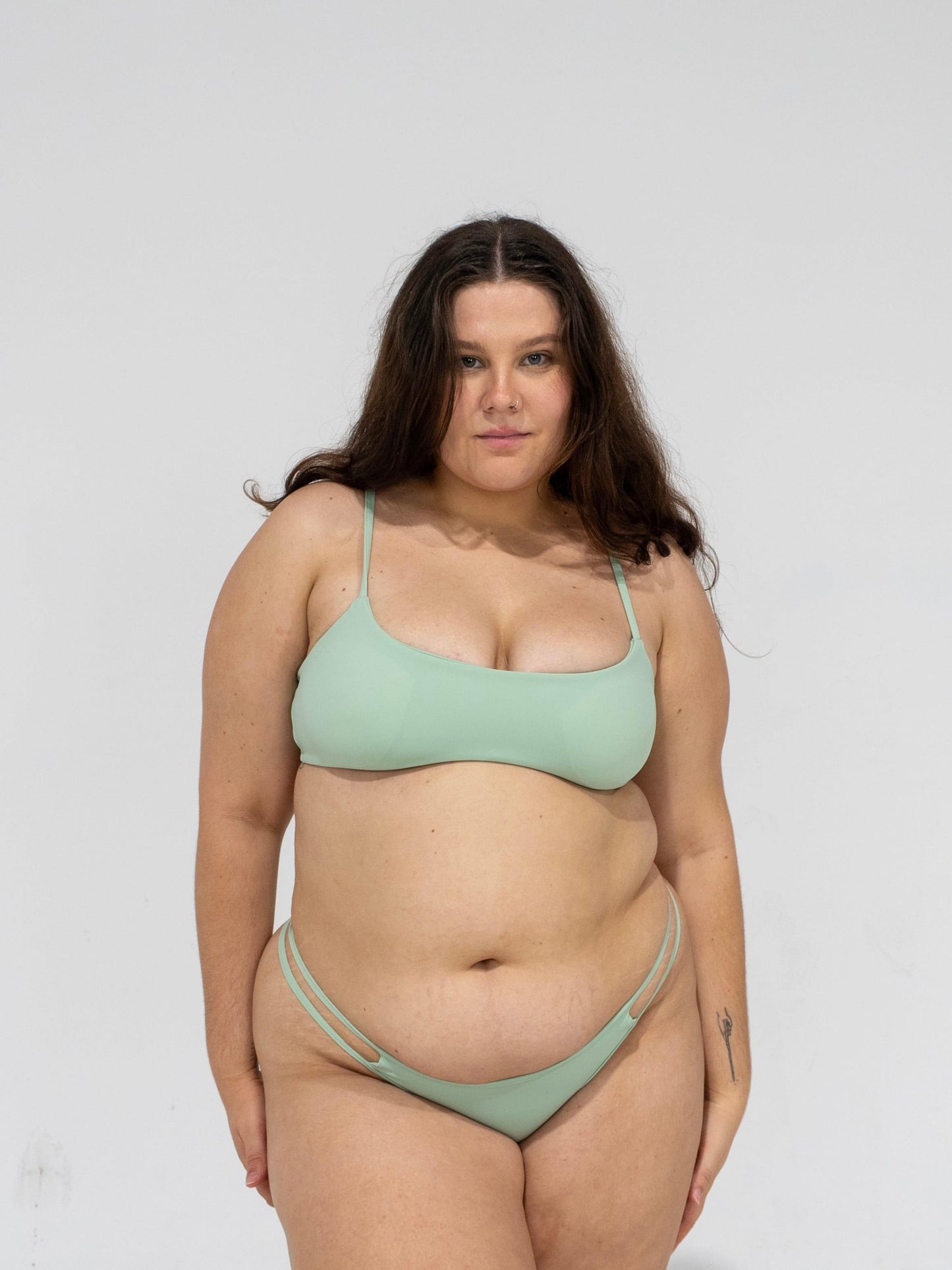 on duty scoop neck bikini top - mojito