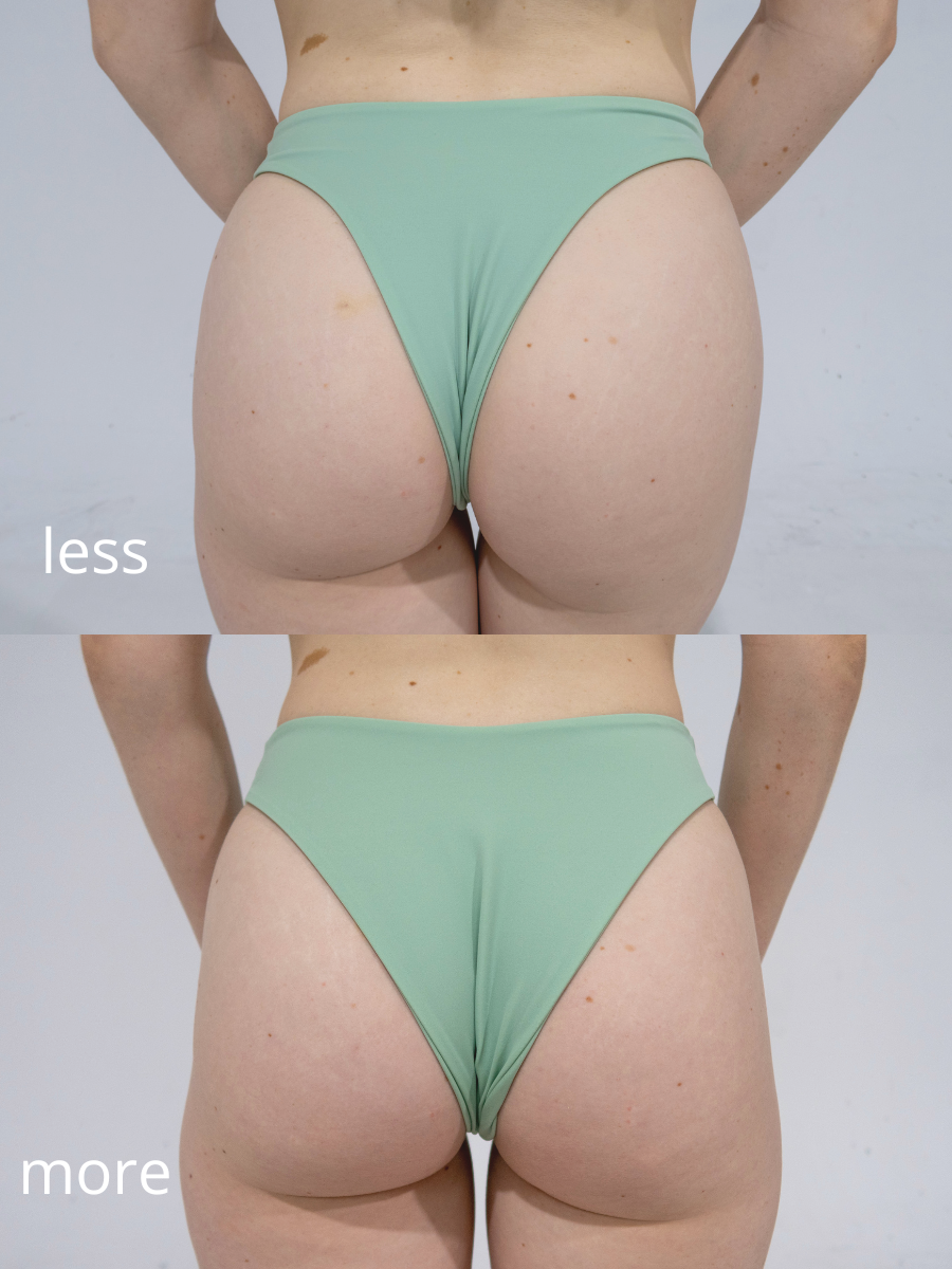 ordinary girl high leg bikini bottom - hydrangea