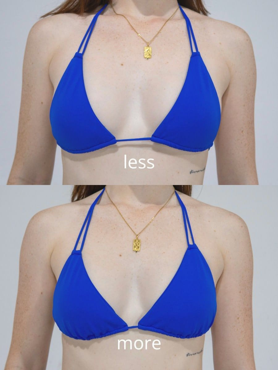 the people pleaser triangle bikini top - dory