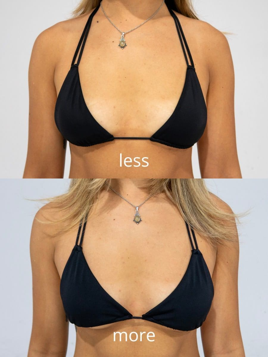 the people pleaser triangle bikini top - lilith