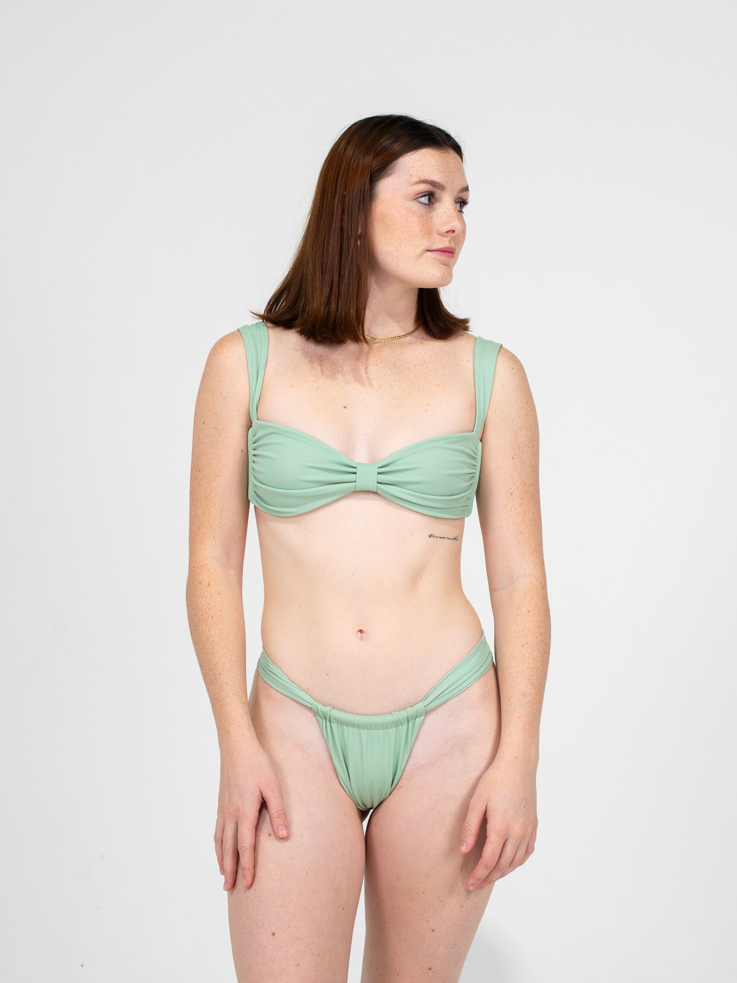 simply scrunched bikini top - mojito