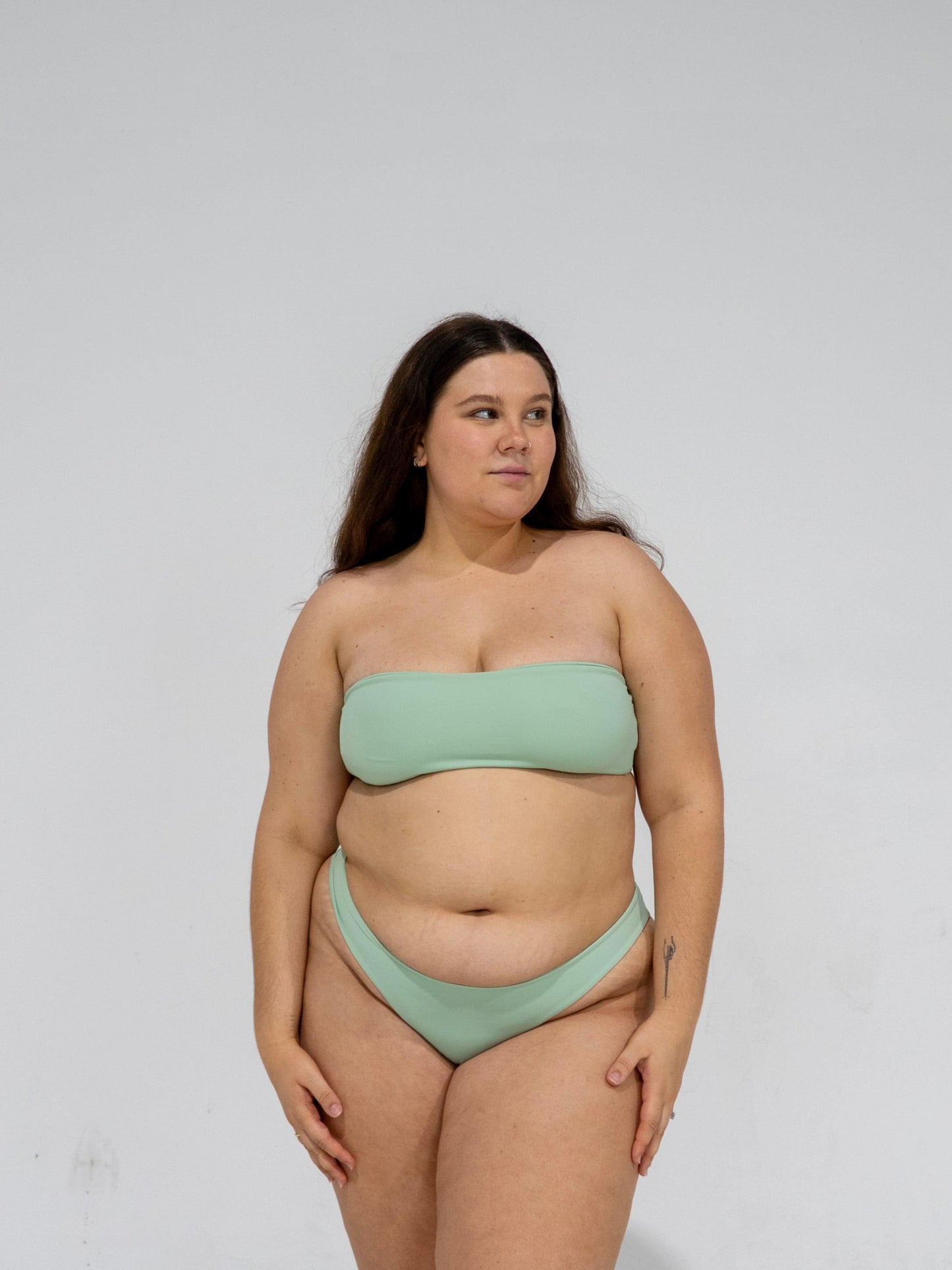 the support crew strapless bikini top - mojito