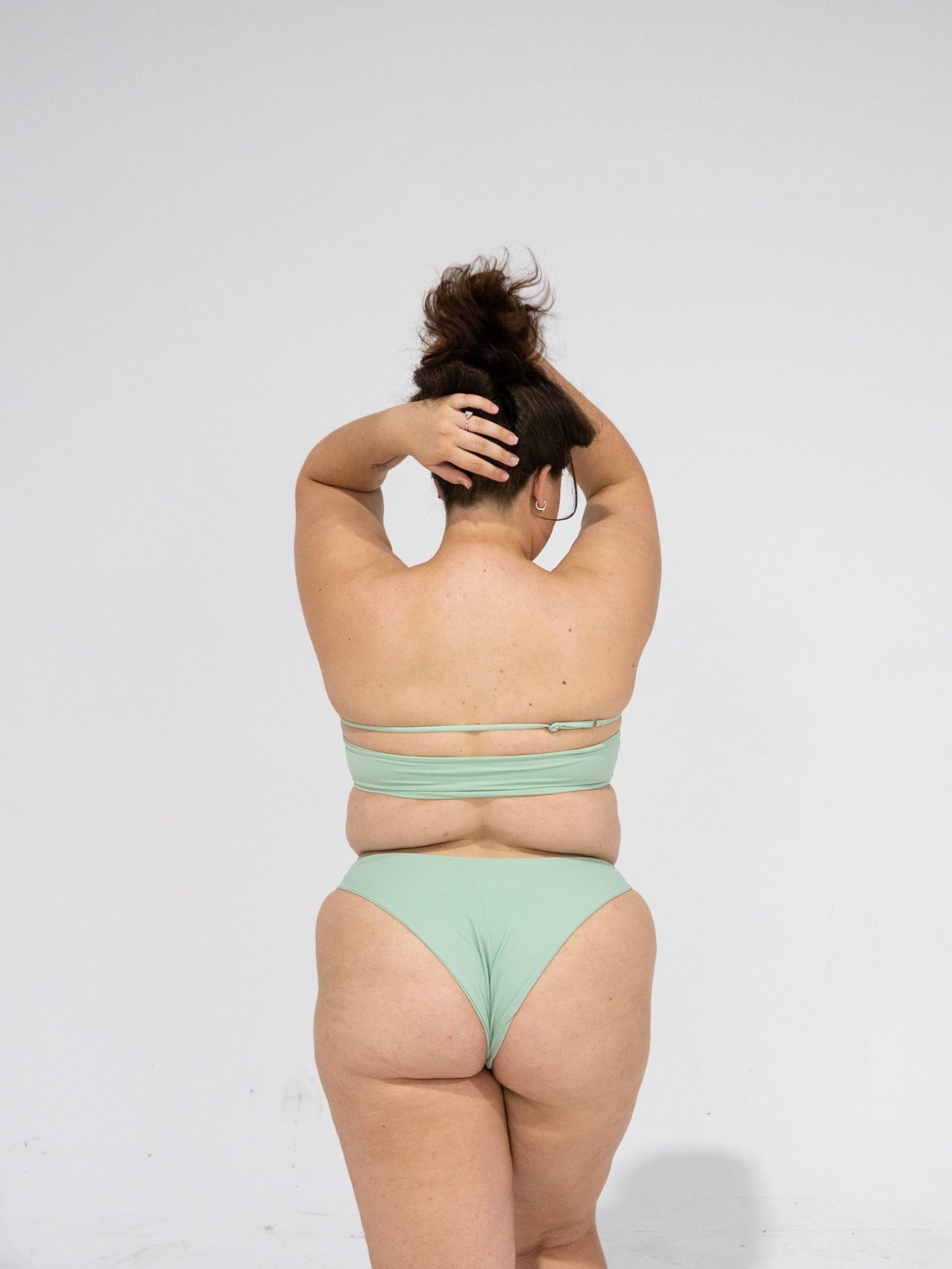 ordinary girl high leg bikini bottom - mojito