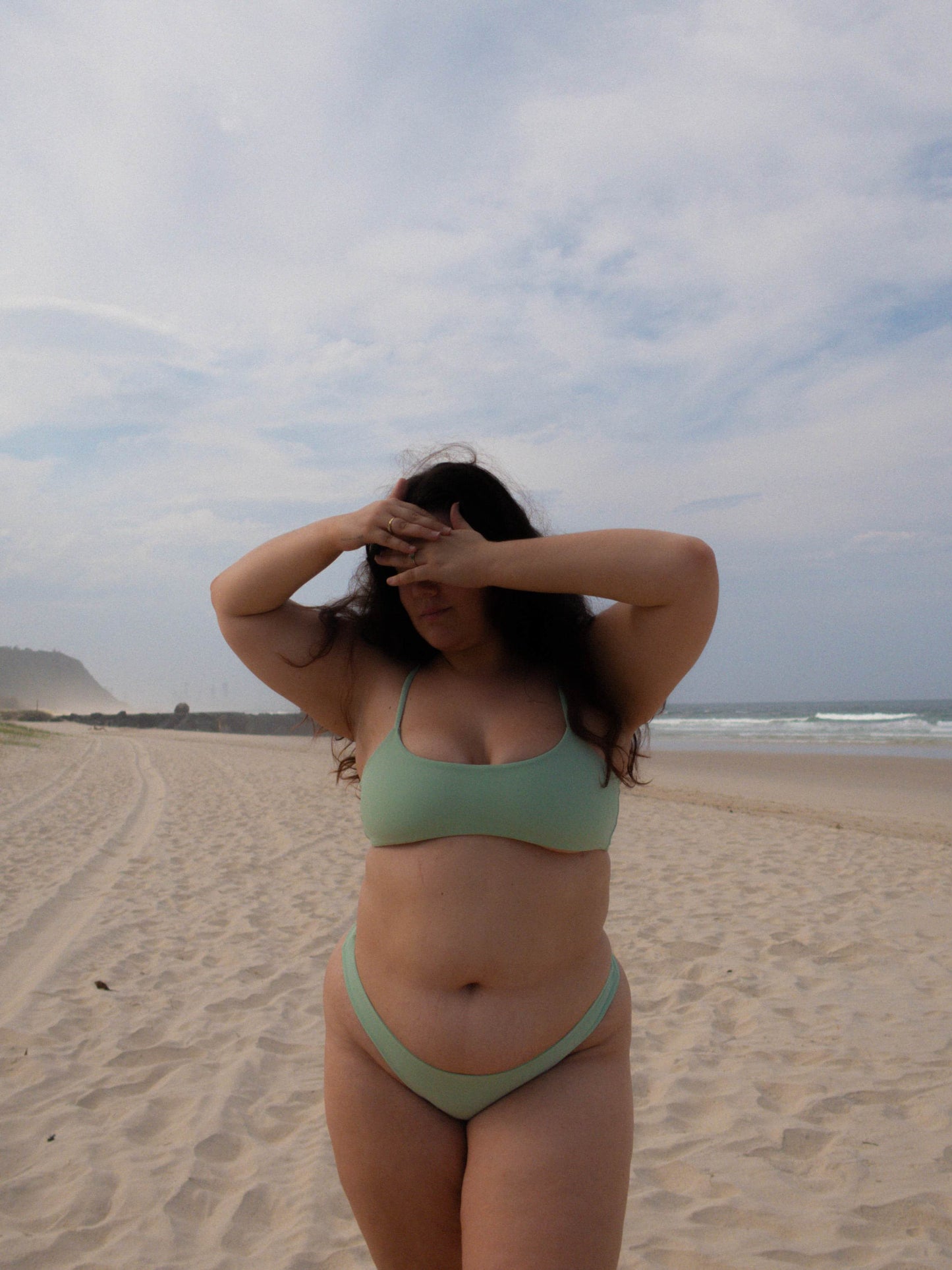 on duty scoop neck bikini top - mojito