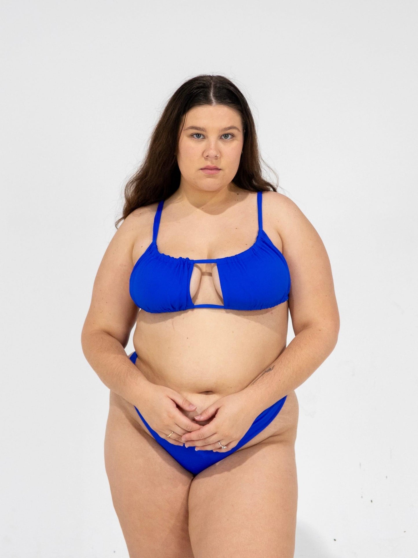 tie me up ruched bikini top - dory