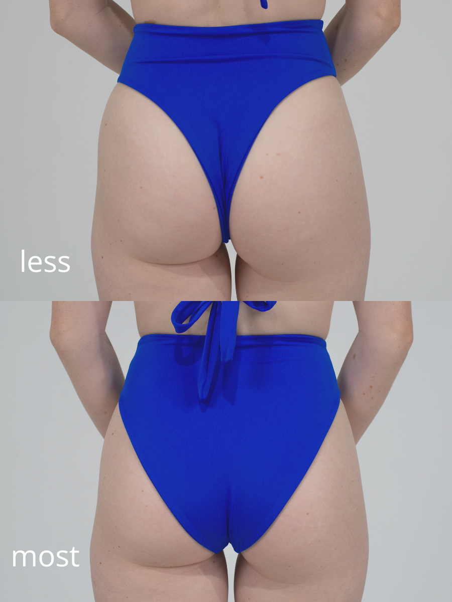 in the sky high waist bottom - hydrangea